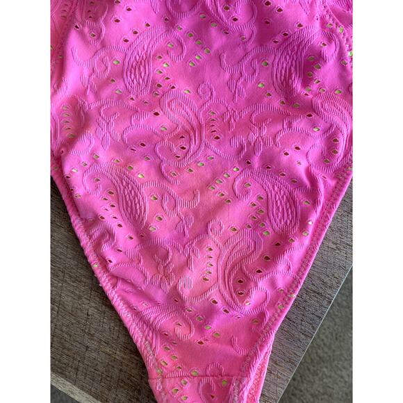 Love shack Fancy X Hurley Eyelet pink One Piece size XS - Picture 7 of 9